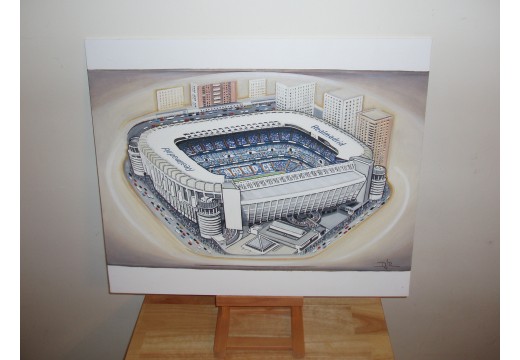 Bernabeu Stadium Fine Art Original Oil Painting - Real Madrid CF